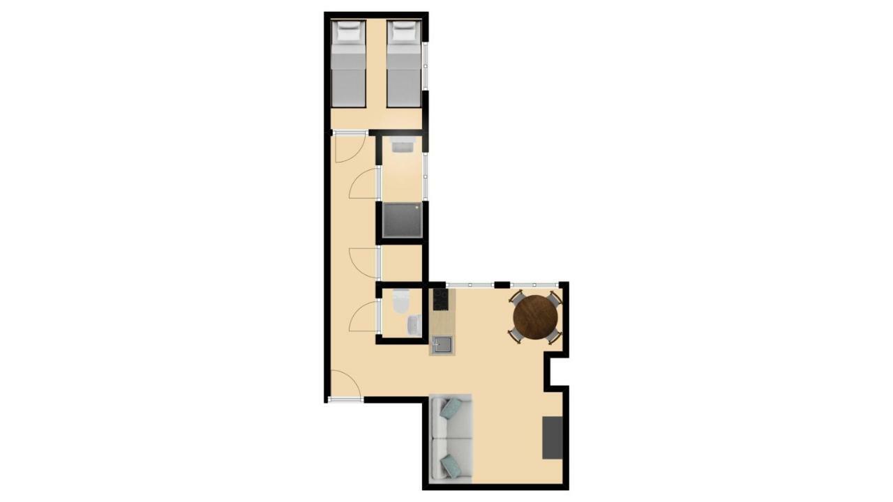 One-Bedroom Apartment Single Beds